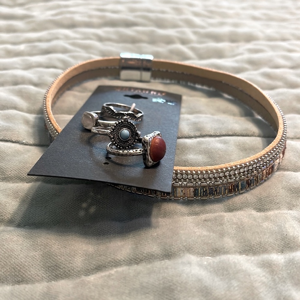 Shyanne Ring Set and Choker Never Worn
